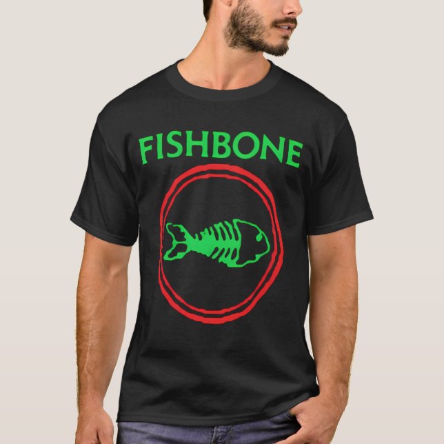 Camiseta Banda de Retro Punk Rock and Roll Fishbone (Anverso)
