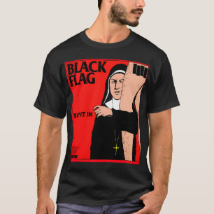 Camiseta banda de rock Black Flag