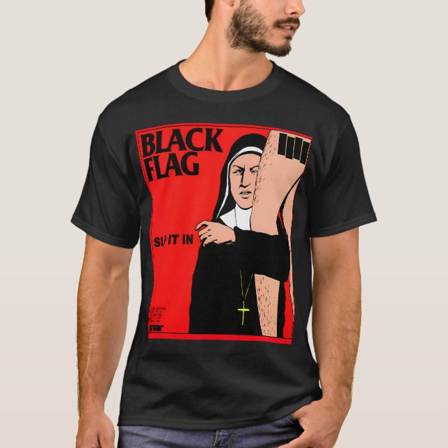 Camiseta banda de rock Black Flag (Anverso)