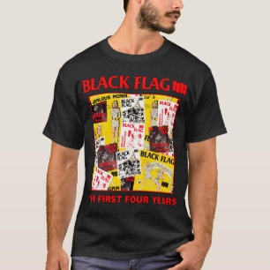 Camiseta banda de rock Black Flag