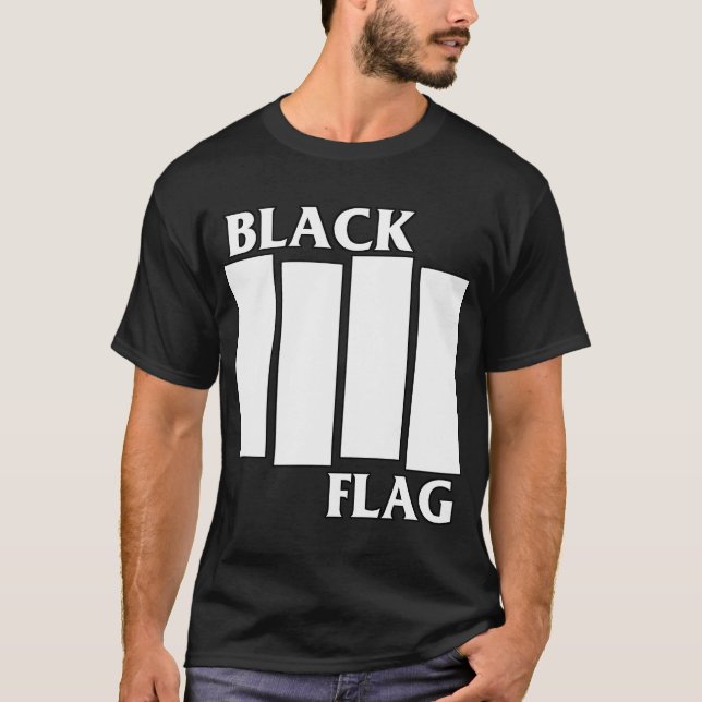 Camiseta banda de rock Black Flag (Anverso)