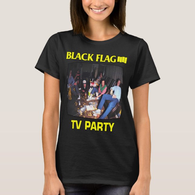 Camiseta banda de rock Black Flag (Anverso)