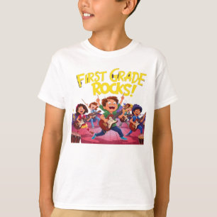 Camiseta banda de rock de vuelta a la escuela