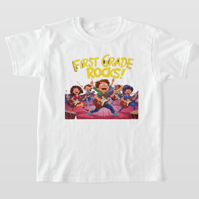 Camiseta banda de rock de vuelta a la escuela (Distribución)