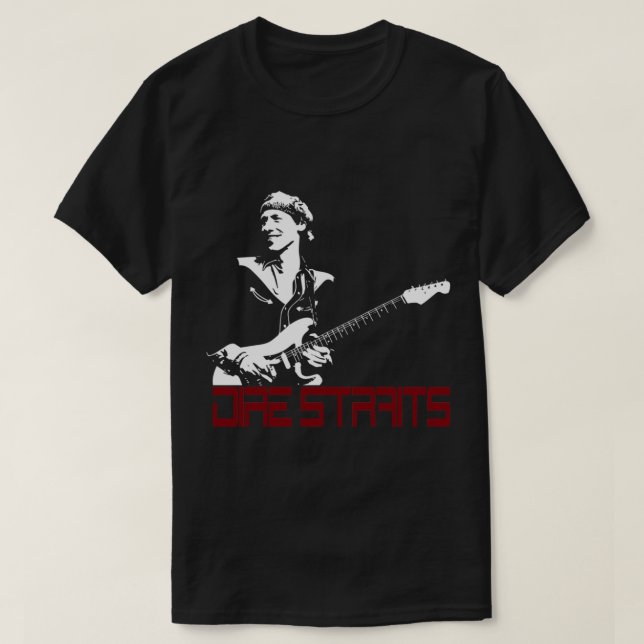 Camiseta Banda de rock Dire Straits (Diseño del anverso)