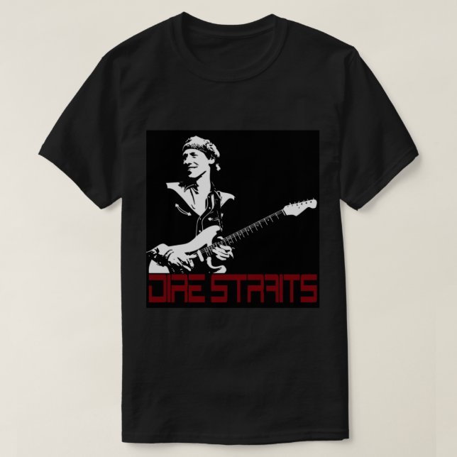 Camiseta Banda de rock Dire Straits (Diseño del anverso)
