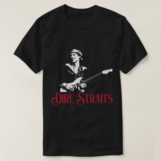 Camiseta Banda de rock Dire Straits (Diseño del anverso)