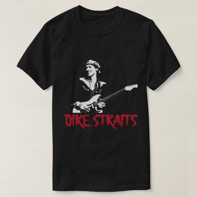 Camiseta Banda de rock Dire Straits (Diseño del anverso)