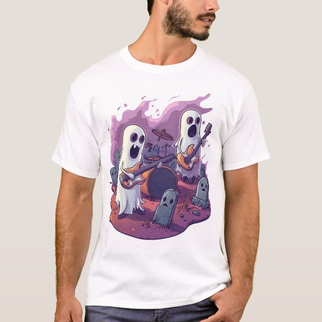 Camiseta Banda de Rock Fantasma (Anverso)