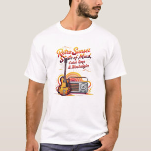 Camiseta Banda de sonido Retro Sunset - Rayos de captura,