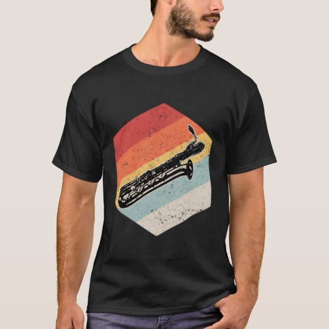 Camiseta Banda del jugador de viento de madera saxofón Bari (Anverso)