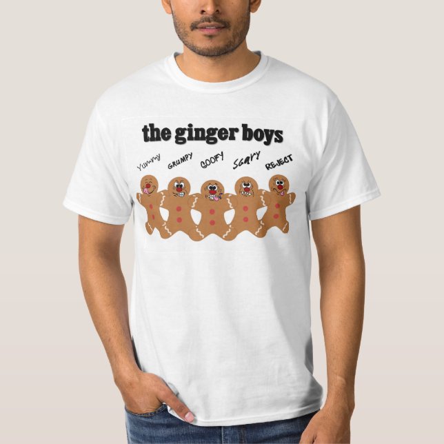 Camiseta Banda del muchacho del hombre de pan de jengibre (Anverso)