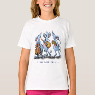 Camiseta Banda divertida de ratón romántico - texto Perso
