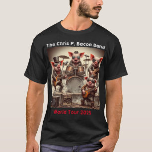 Camiseta Banda divertida de rock de cerdo