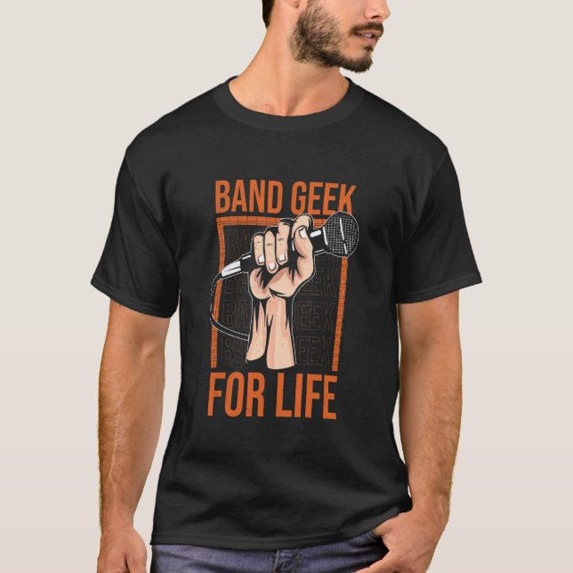 Camiseta Banda Geek para la vida Musicanos Diseños para tod (Anverso)
