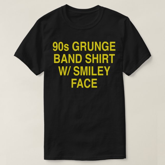 Camiseta Banda Grunge de los años 90 (Diseño del anverso)