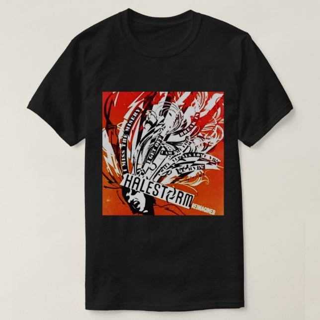 Camiseta banda halestorm (Diseño del anverso)