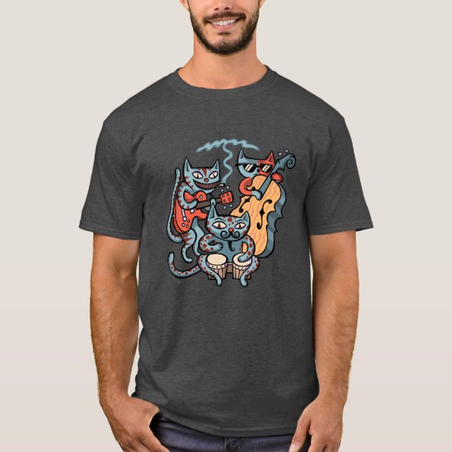 Camiseta Banda Hep del gato (Anverso)