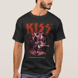 Camiseta Banda Kiss divertido retro