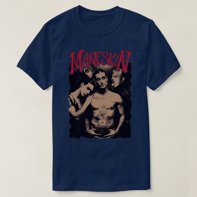 Camiseta banda maneskin (Diseño del anverso)