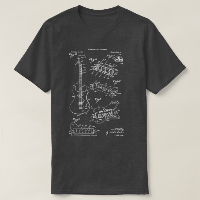 Camiseta Banda musical de rock de guitarra (Diseño del anverso)
