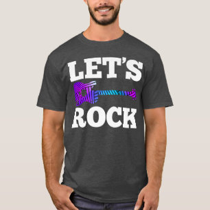 Camiseta Banda musical de rock dice que deja a guitarrista 