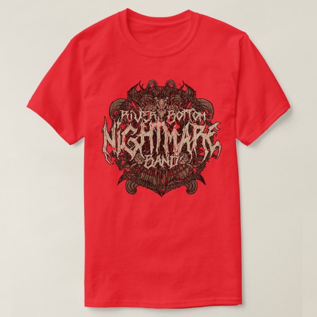 Camiseta Banda nocturna del fondo del río (Diseño del anverso)