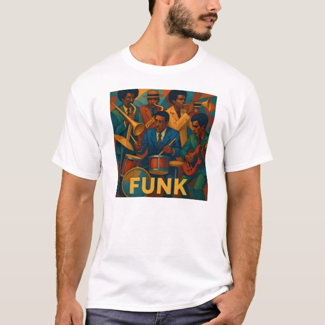 Camiseta Banda retro funk (Anverso)