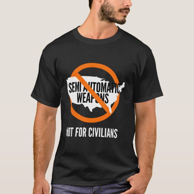 Camiseta Banda semi armas automáticas suficientes para dete (Anverso)