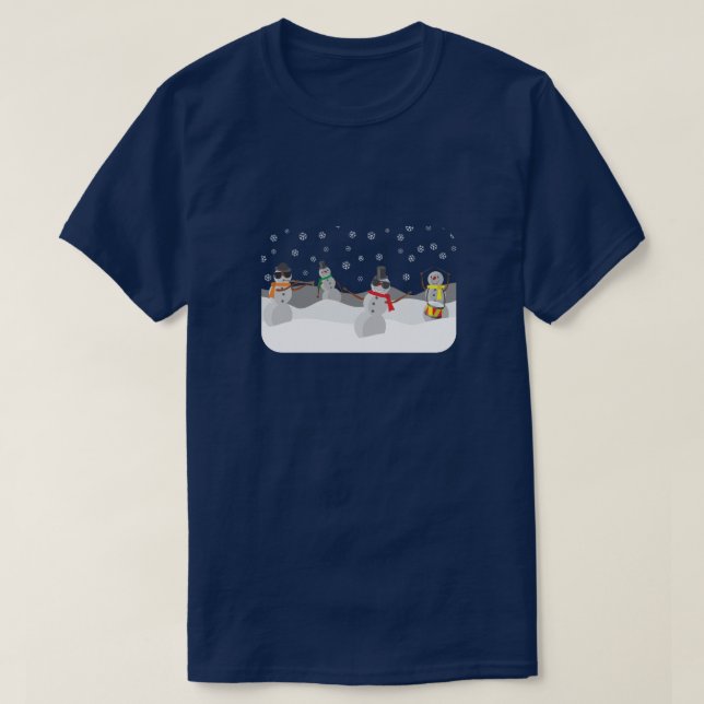 Camiseta Banda Snowman de Guay (Diseño del anverso)
