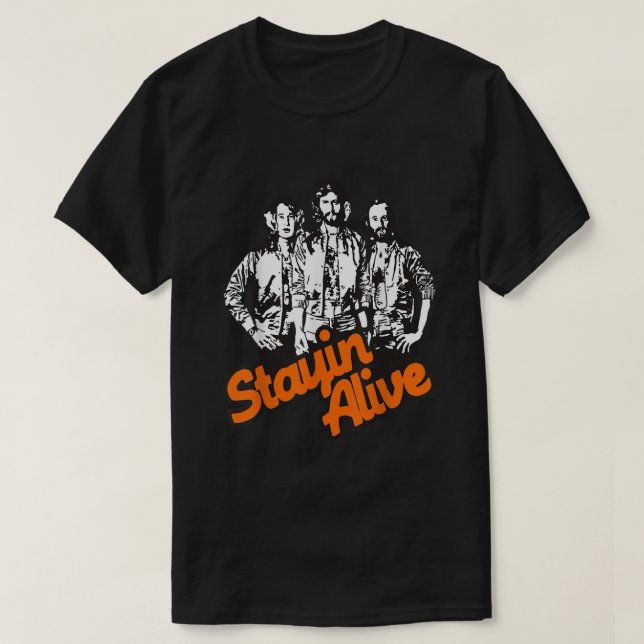 Camiseta Banda Stayin Alive Bee Gees (Diseño del anverso)