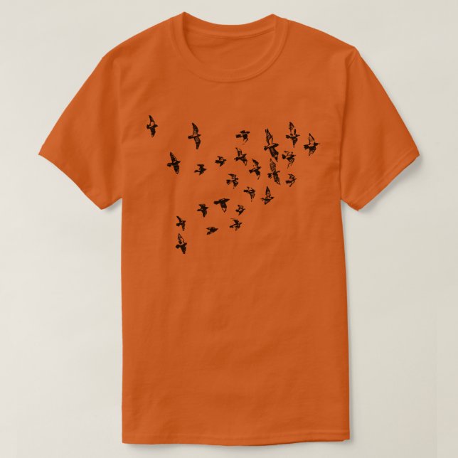 Camiseta Bandada de pájaros (Diseño del anverso)