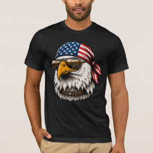 Camiseta Bandana Águila Patriótica USA Viaje por carretera