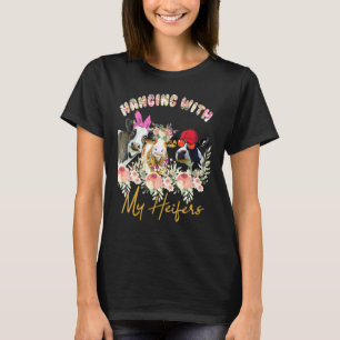 Camiseta Bandana de Hanging With My Heifers Para Vaca