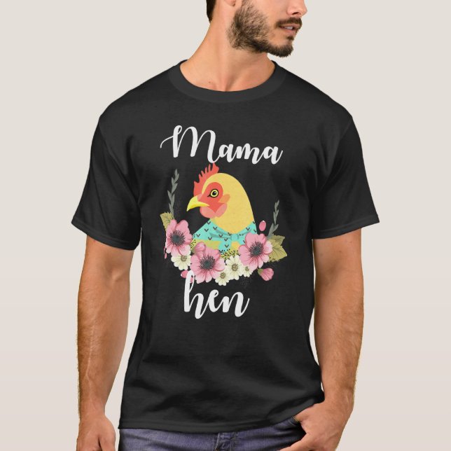 Camiseta Bandana Mama Hen Chicken Día de la Madre Mamá Cump (Anverso)