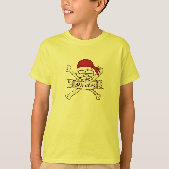 Camiseta Bandana Skull Pirate Shirt (Anverso)