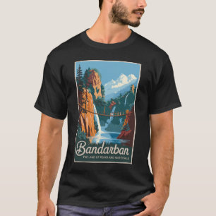 Camiseta Bandarban Bangladesh Viaje de arte
