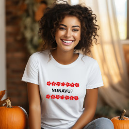 Camiseta Bandas Aloha de Nunavut Luz de Color Rojo