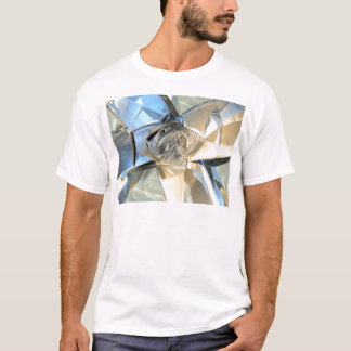 Camiseta Bandas Azul Y Beige