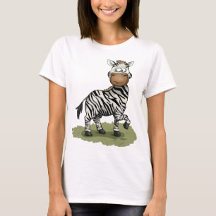 Camiseta Bandas Blancas Y Negro De Cebra Cuta