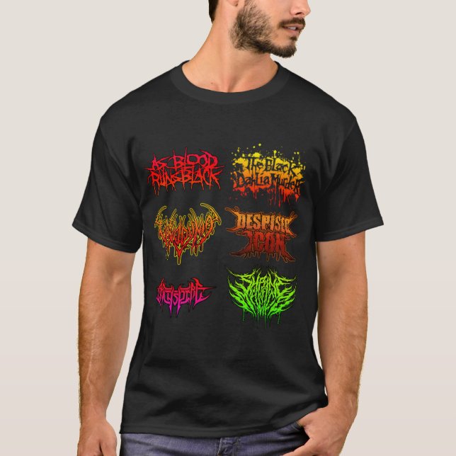Camiseta Bandas de Deathcore (Anverso)
