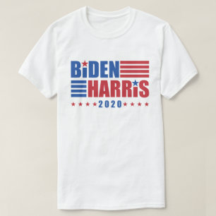 Camiseta Bandas de Estrellas Rojas Blancas Biden/Harris 202