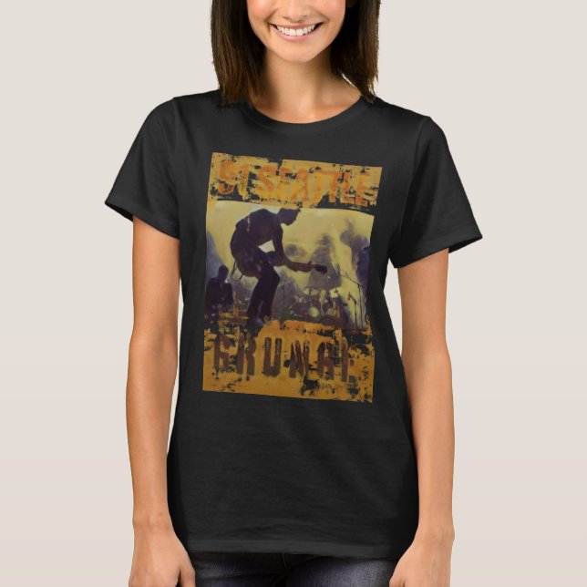 Camiseta Bandas De Goma De Seattle En 1991 (Anverso)