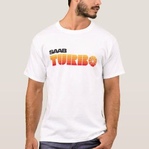 Camiseta Bandas de insignia de aspecto retro de SAAB Turbo
