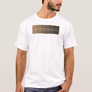 Camiseta Bandas de Ombre marrón, Anuncio de pintador y deco