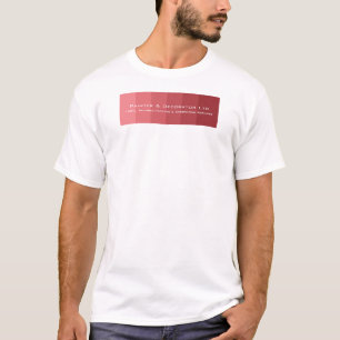 Camiseta Bandas de tonos rosados, Anuncio de pintador y dec
