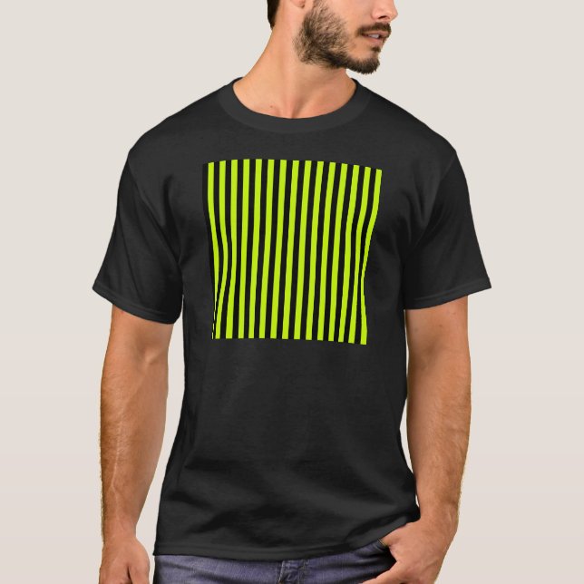 Camiseta Bandas delgadas - Amarillo negro y fluorescente (Anverso)