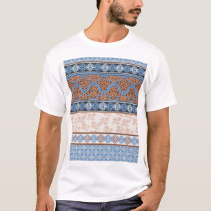 Camiseta Bandas Florales Boho: Colección étnica sin focos