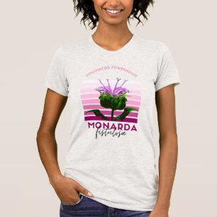 Camiseta Bandas gráficas de Bee Balm Monarda Fistulosa
