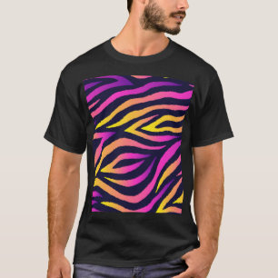 Camiseta Bandas holográficas, sin costura futurista.